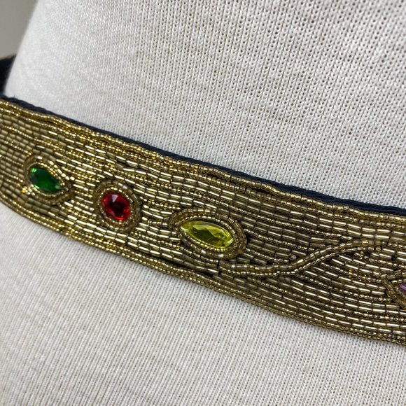 Vintage Michelle Stuart M/L Gold Bead Belt main image 7